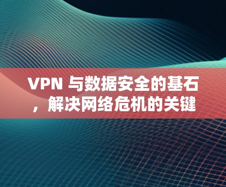 VPN 与数据安全的基石，解决网络危机的关键