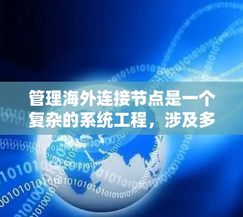 管理海外连接节点是一个复杂的系统工程，涉及多个环节和挑战。以下是对该过程的详细分步解释
