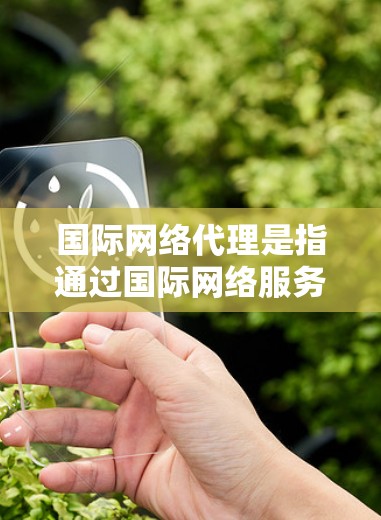 国际网络代理是指通过国际网络服务提供商来提供网络服务的代理服务。这些代理通常负责从客户那里获取网络设备、配置网络服务、提供技术支持,以及维护客户网络的使用。以下是一些关于国际网络代理的要点 国际网络代理是指通过国际网络服务提供商来提供网络服务的代理服务。这些代理通常负责从客户那里获取网络设备、配置网络服务、提供技术支持,以及维护客户网络的使用。以下是一些关于国际网络代理的要点