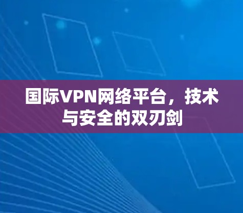 国际VPN网络平台，技术与安全的双刃剑