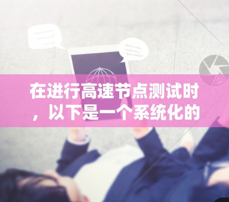 在进行高速节点测试时,以下是一个系统化的步骤指南,旨在高效地监控和分析网络流量 在进行高速节点测试时,以下是一个系统化的步骤指南,旨在高效地监控和分析网络流量